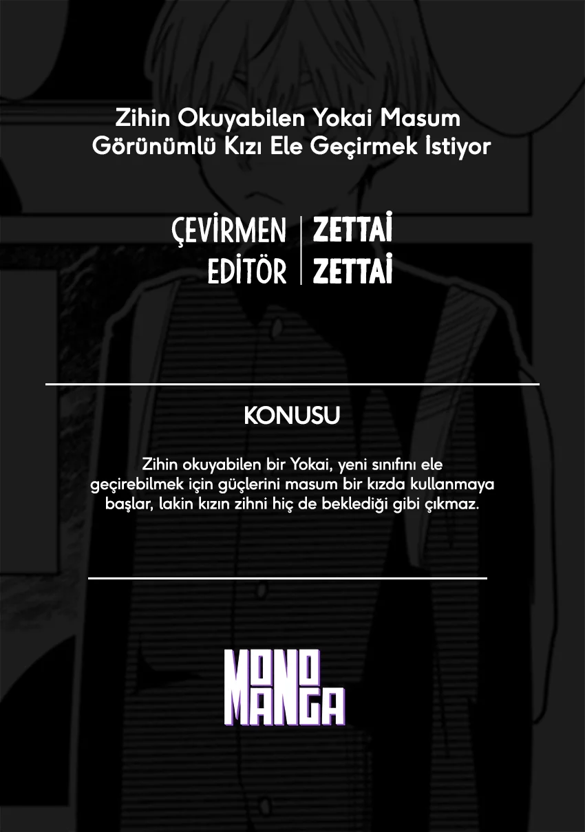 Zihin Okuyabilen Yokai Masum Görünümlü Kızı Ele Geçirmek İstiyor - One-Shot - Sayfa 1